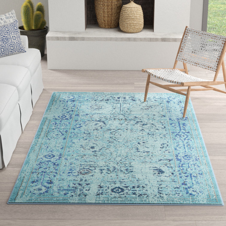 Colfin Washable Floral Indoor Rug