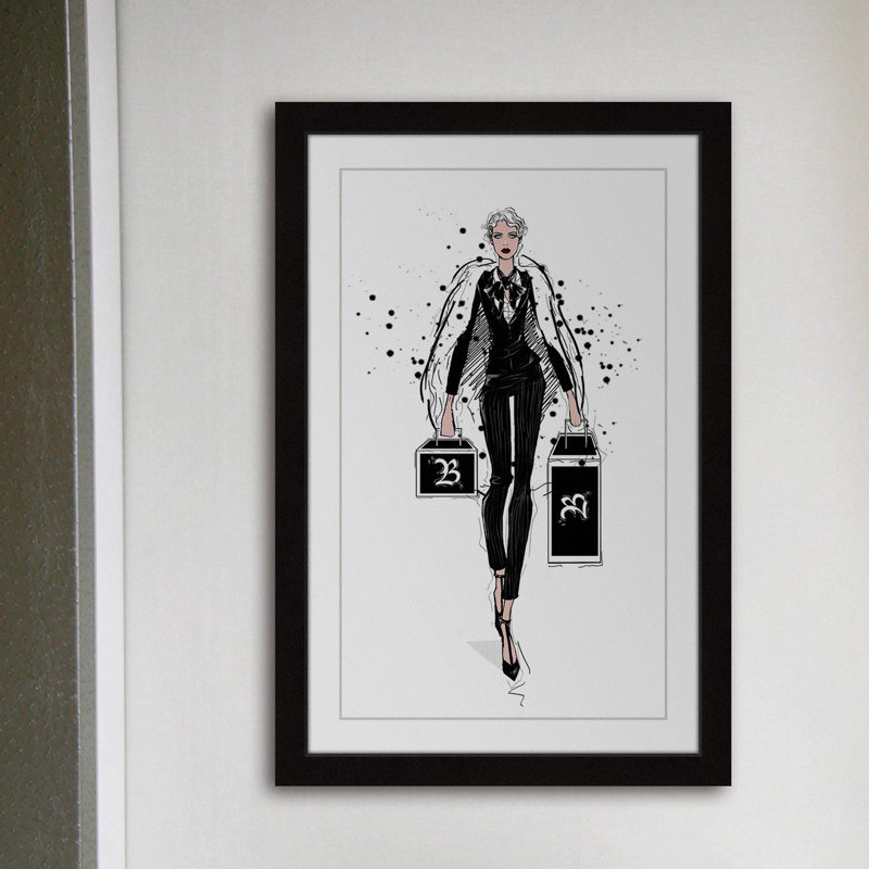 «Queen Bae» par Loretta So - impression encadrée sur papier, H 24 po x l 16 po x P 1,5 po