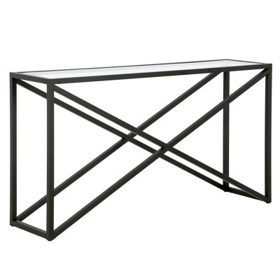 Calix Glass Top Console Table