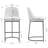 Penlope Upholstered Counter Stool with Metal Frame-314875372