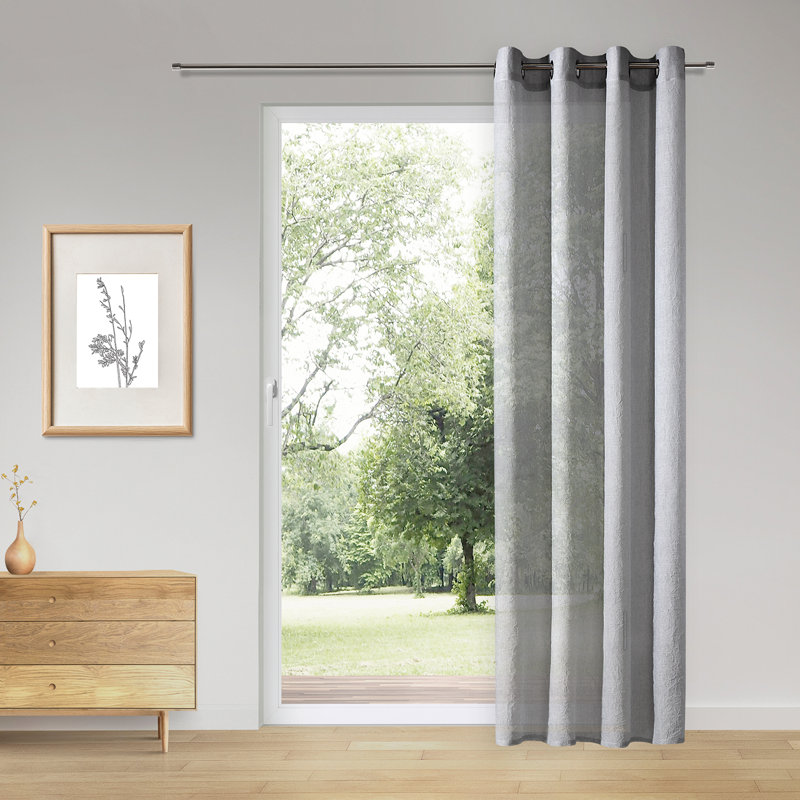 Argirios Semi Sheer Curtain, Grey