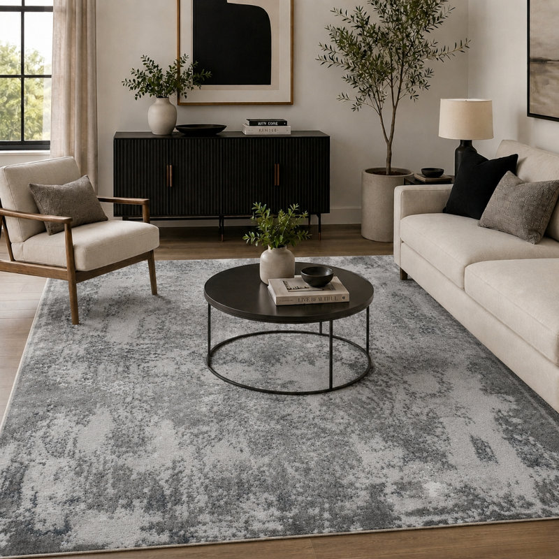 Galt Abstract Area Rug, Rectangle 120 x 170cm