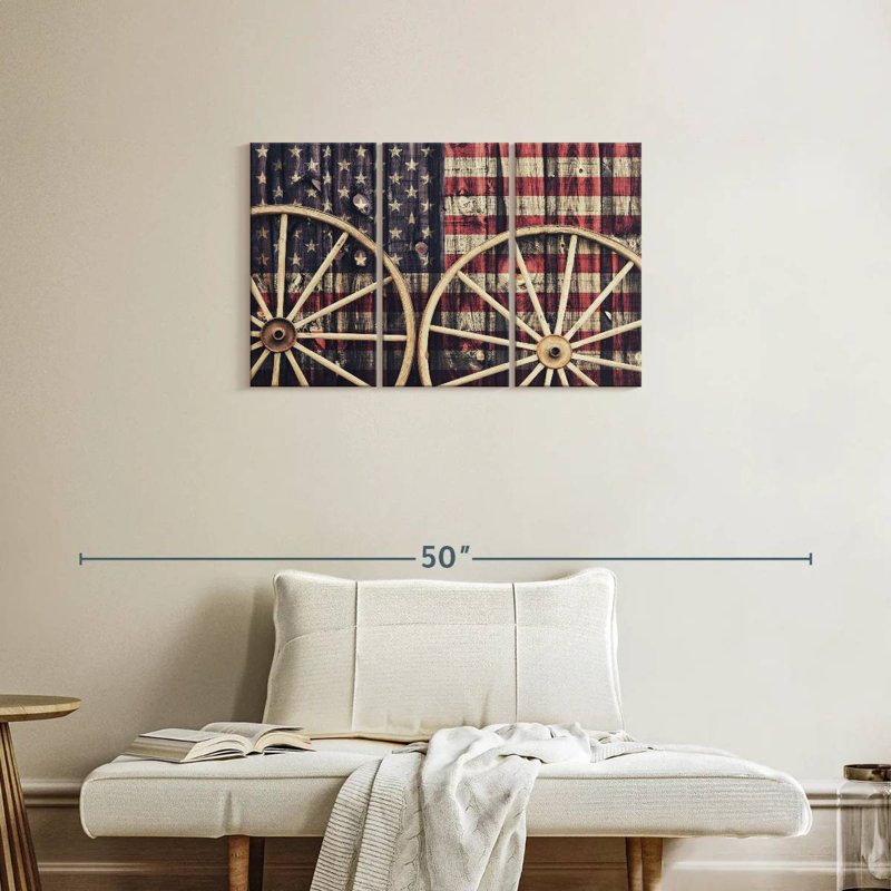 Drapeau américain Borges, H 20 po x l 33 po