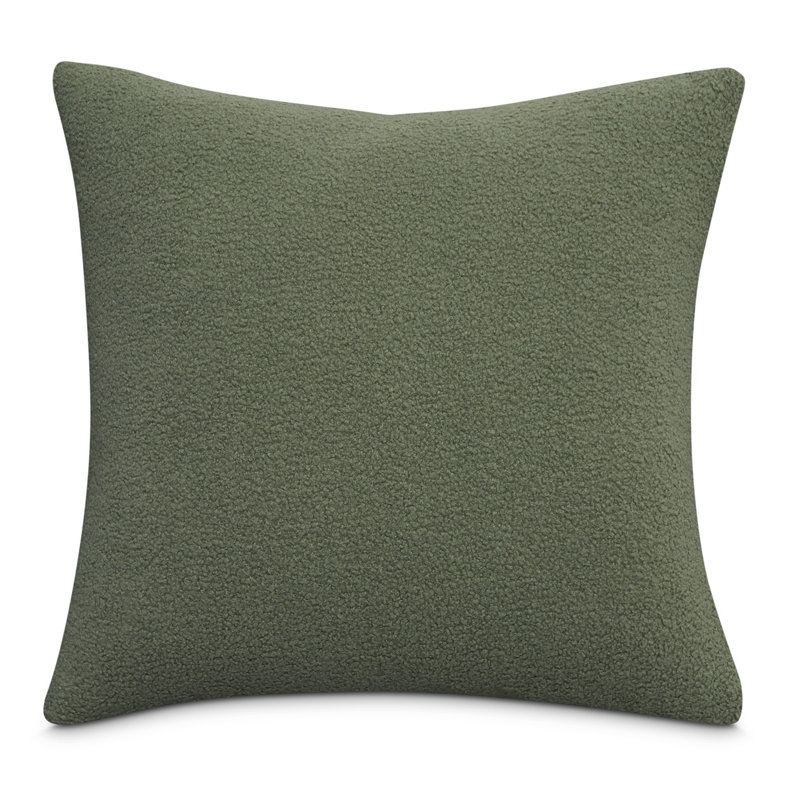 Shepard Feather Reversible Throw Pillow, Green