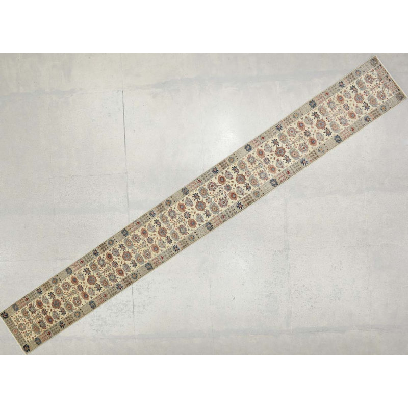 Transitional One-of-a-Kind Runner 2'5" X 21'4" Hand Knotted Area Rug