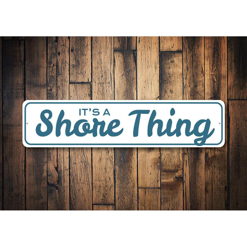 Panneau en aluminium It's a Shore Thing Beach, H 6 po x l 24 po x P 0,06 po