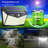 1 - Head LED Solar Powered Dusk to Dawn Outdoor Security Flood Light with Motion Sensor and Timer