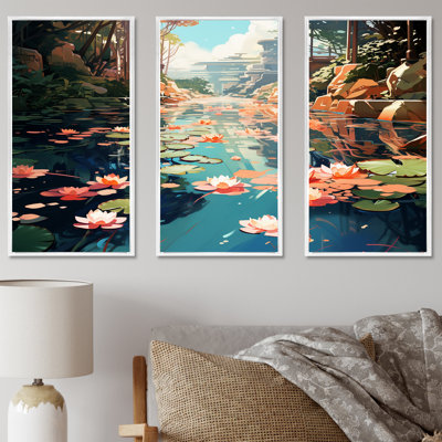 «Monets Garden Revisité Landscape II - Classics», art mural