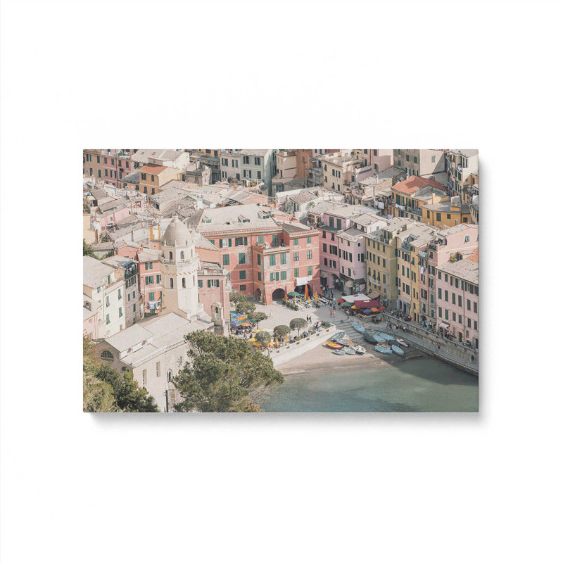 Impression sur toile tendue Riviera Riviera, H 20 po x l 30 po x P 1,25 po, Toile tendue