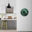 Horloge murale émeraude en verre trempé doré, horloge d'art moderne, horloge silencieuse, horloge de décoration intérieure, horloge de salon-1467707419-1467707392
