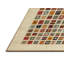 Tapis beige/jaune/rouge contemporaine-1105760672