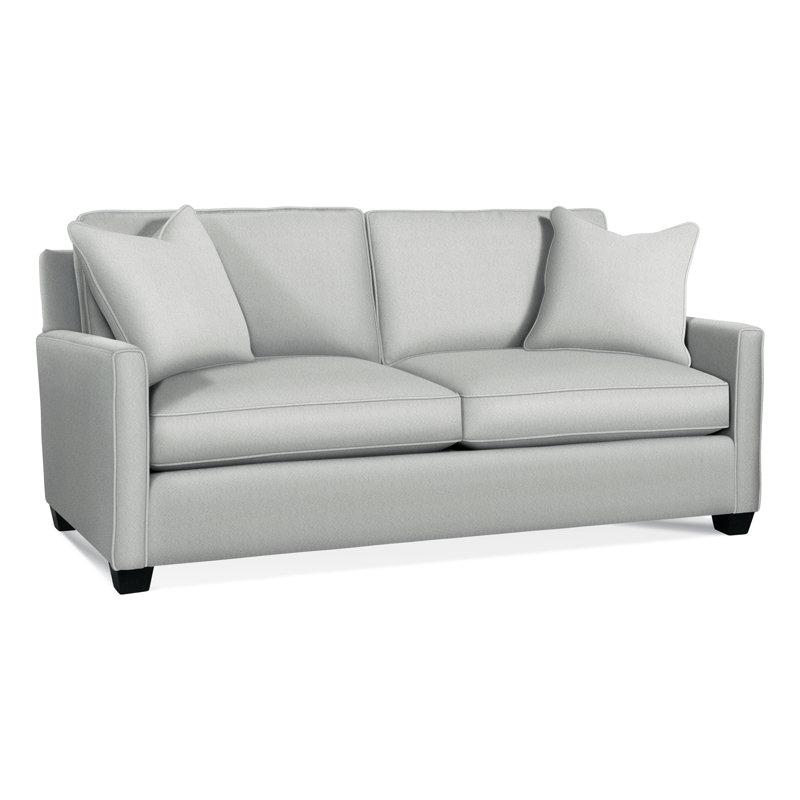Nicklaus Upholstered 77'' Sofa, Black, Air Dream Mattress, Lapis Plaid; 0126-63