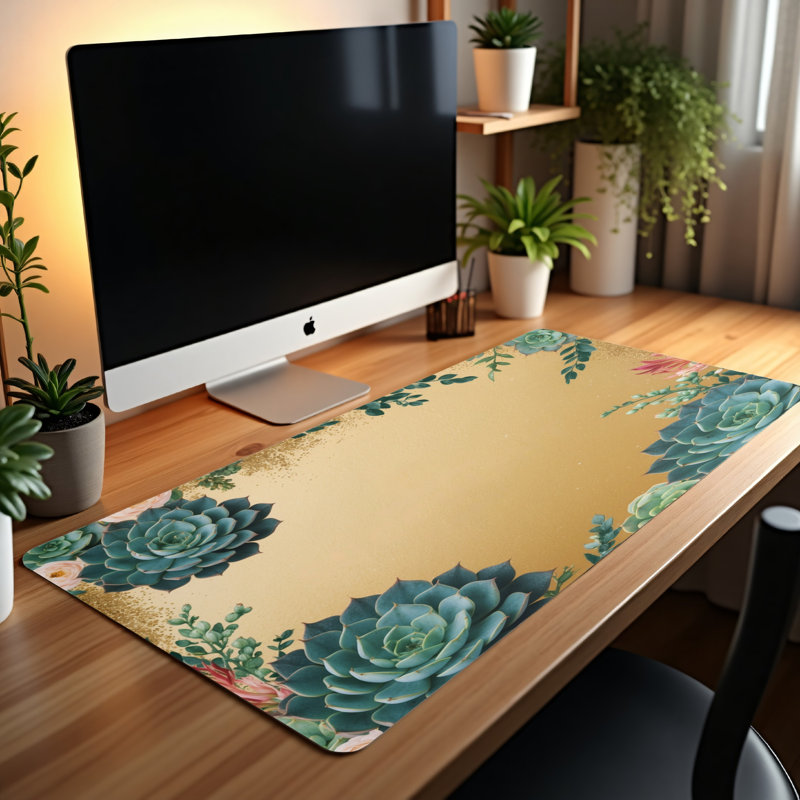 Polyester Desk Pad, 31.5x15.5