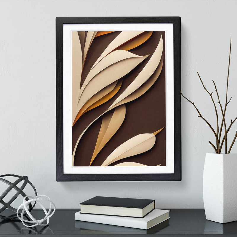 Contemporary Feathers - Framed Print, Black Framed, 34cm H x 25cm W x 2cm D
