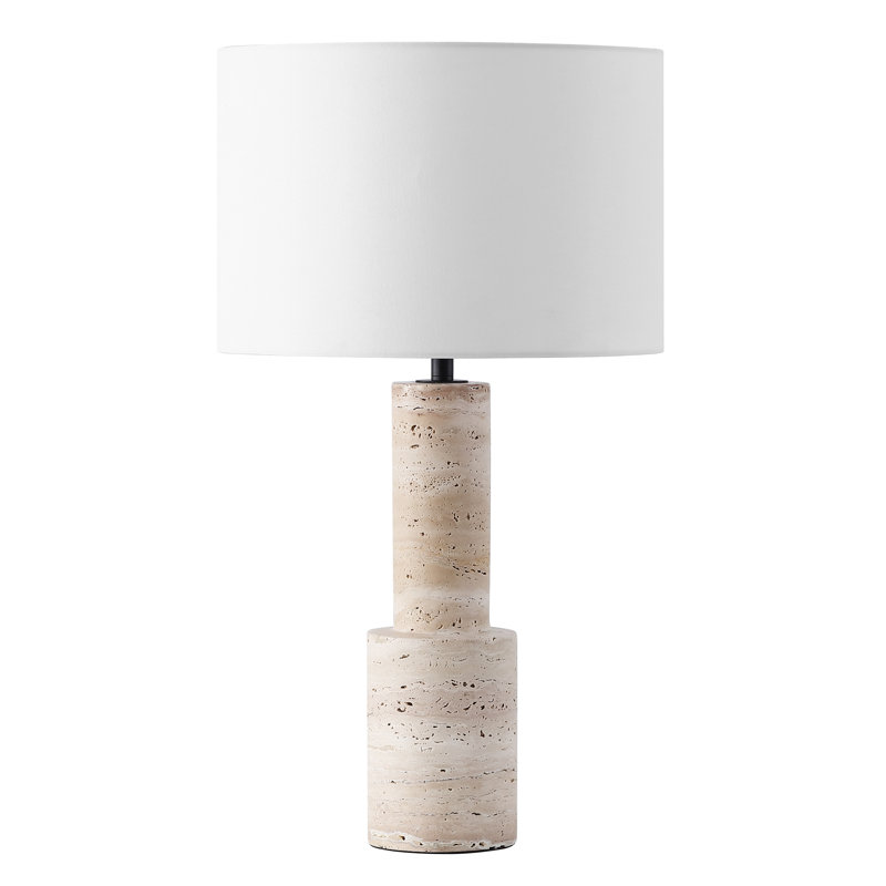 Khalid Travertine Table Lamp