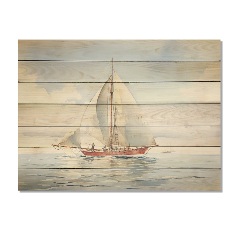 Seafaring Symphony Voilier - sérénité - Bateau à voile sur bois, H 10 po x l 20 po x P 0,78 po