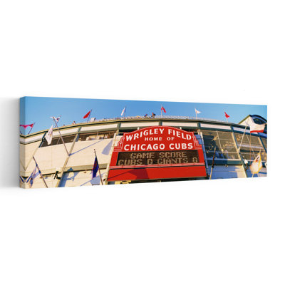Cubs Baseball, Wrigley Field, Chicago, Il, Usa Contemporary Architecture Wall Art