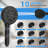 8" Shower Head, High Pressure Rainfall Handheld Shower Combo, Extension Arm,10-Spray Handheld Showerhead,71" Long Hose, 3-Way Diverter-119691183