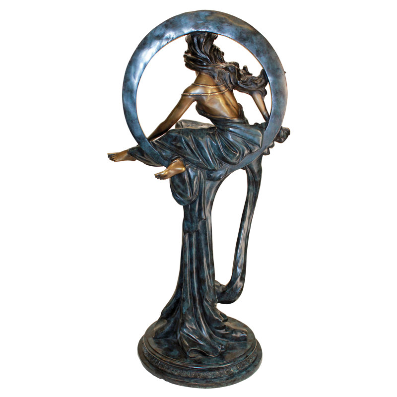 Alphonse Mucha's Maiden of the Arts Cast Garden Statue