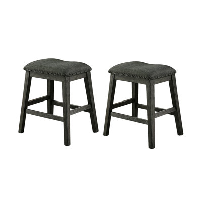 Ensemble de 2 tabourets de comptoir rembourrés