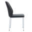 De quatre sièges confortables en polyuréthane noir - 4 chaises rembourrées en éponge, pratiques et attrayantes