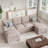 Rezarta 3-Piece Upholstered Sectional-1493237763