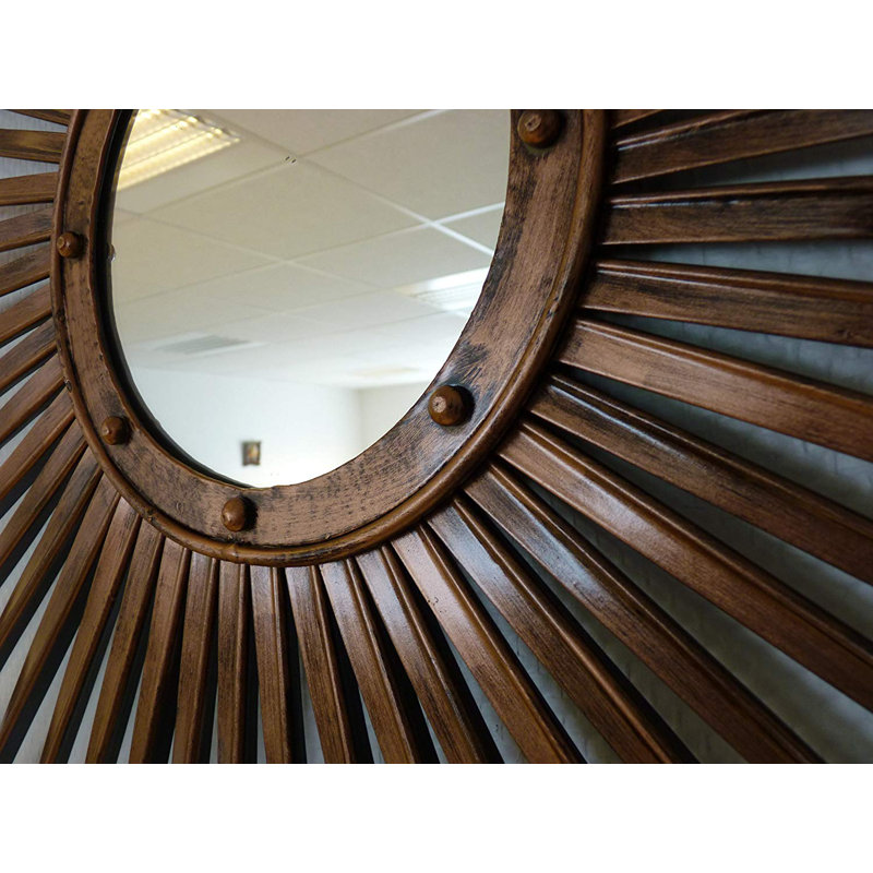 Miroir décoratif soleil Burnam, Cuivre