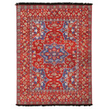 Burano Hand Knotted Wool Floral Area Rug