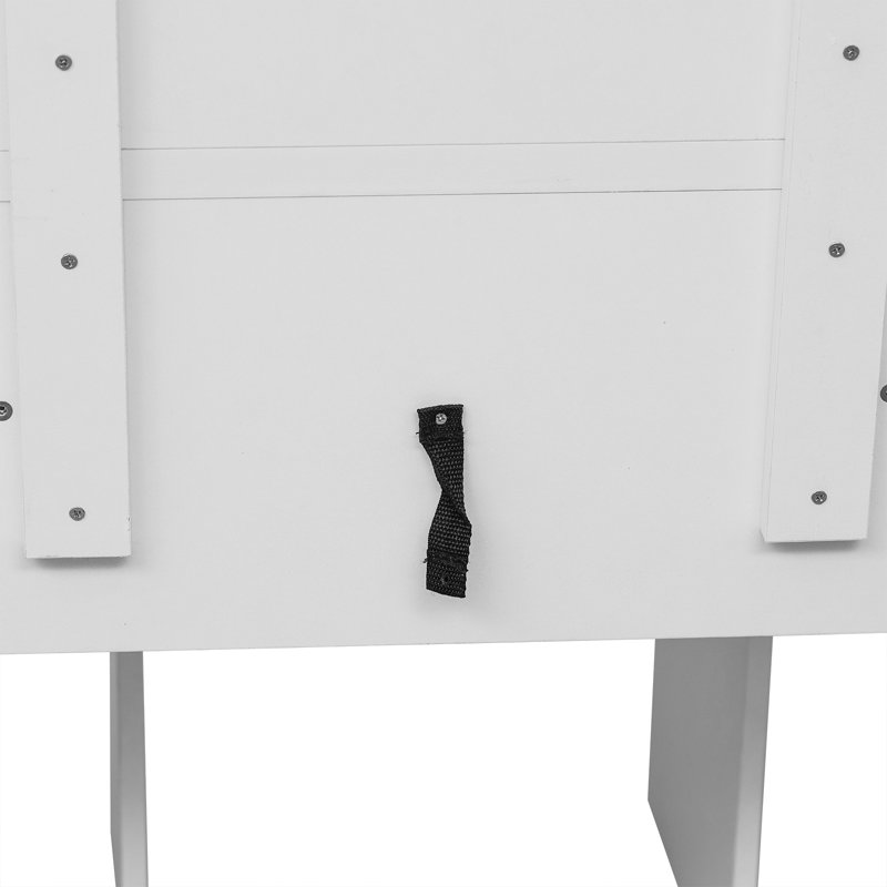 Evonne Dressing Table with Mirror, White