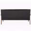 Canapé 3 places Daventry en similicuir noir de style Mid-Century moderne, H 31,33 po x l 63,09 po x P 29,3 po-322341712-322341717