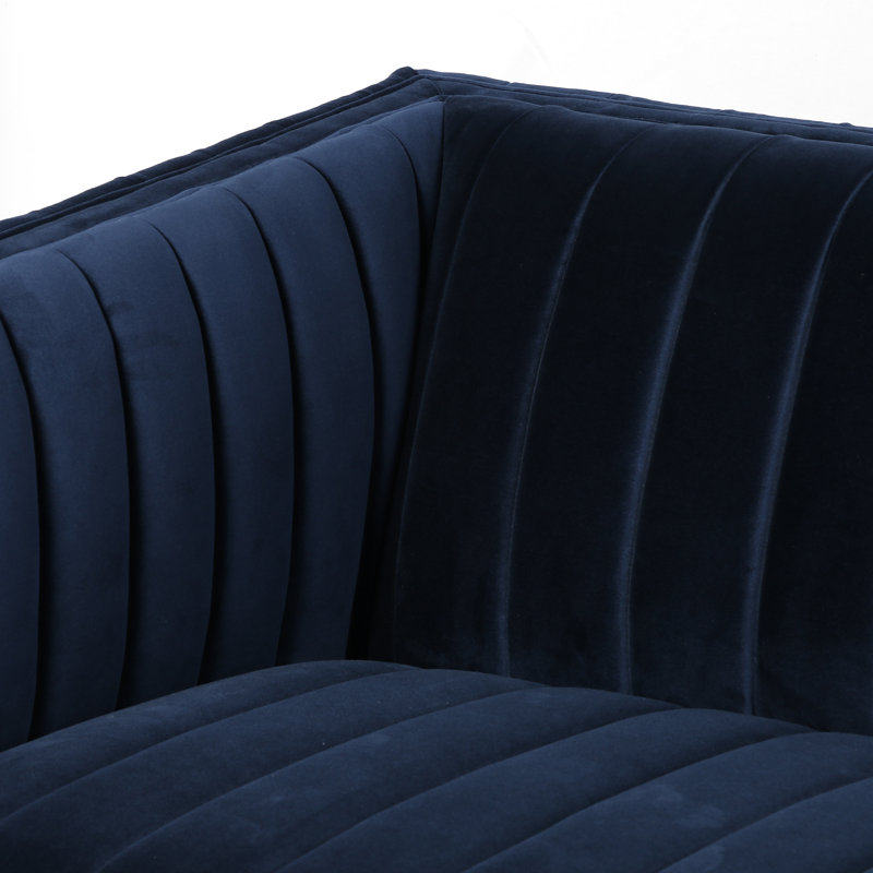 Augustine 97" Sofa, Sapphire Navy, 26.5" H x 88" W x 35" D