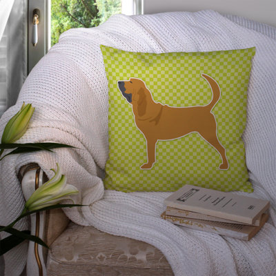 Bloodhound Outdoor Throw Pillow