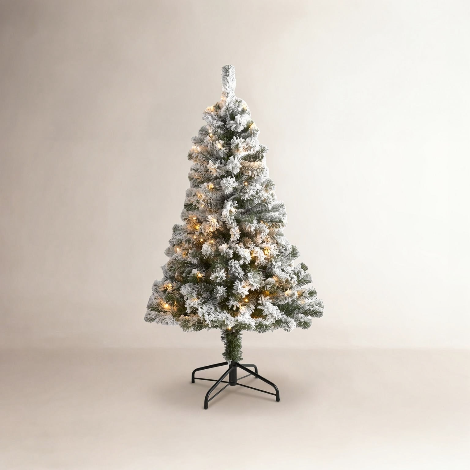 Lighted Artificial Christmas Tree, 4' H