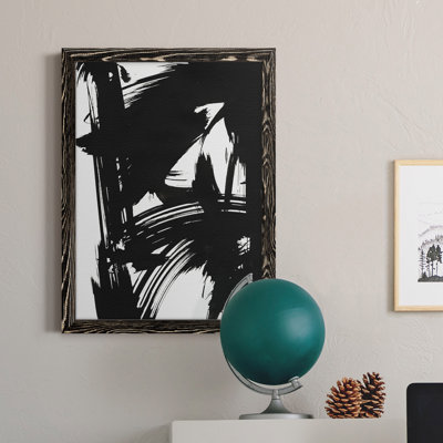 Toile encadrée de qualité supérieure noire prête à accrocher