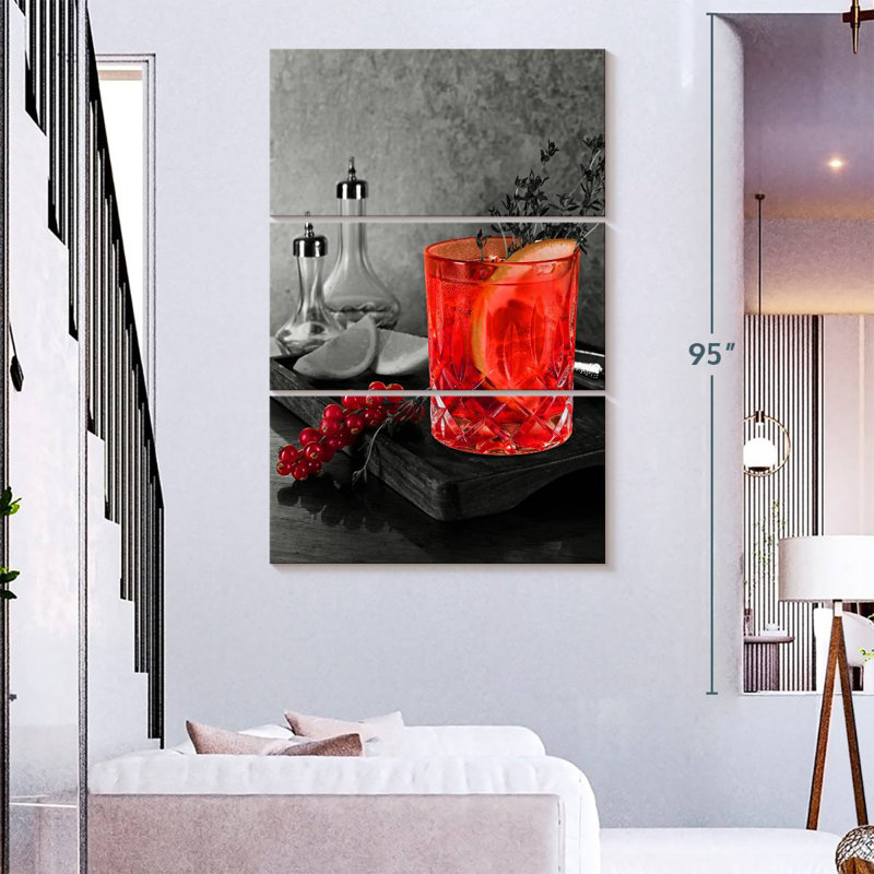 Yarlin Cranberry Lemon Drink, 32" H x 20" W