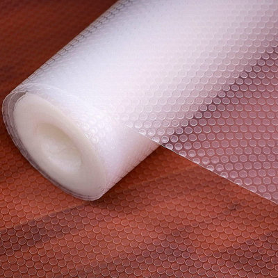Shelf Liners 24 inch x 20 ft Kitchen Cabinets Liner Non-Stick Drawer Mats EVA Protector Shelving Cupboard Lining (Clear, 24 inch x 20 ft)