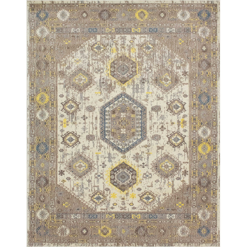 Larrick Oriental Indoor Rug, Rectangle 8'10" x 12'