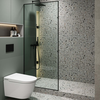 34.25'' W x 74.25'' H Framed Fixed Glass Panel