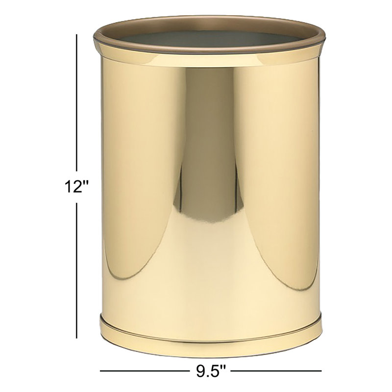 Dajavette Steel Open Waste Basket - 3.25 Gallons
