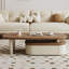 Table basse moderne en bois extensible