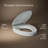 Hyten Elevated Quiet-Close Elongated Toilet Seat-114555010