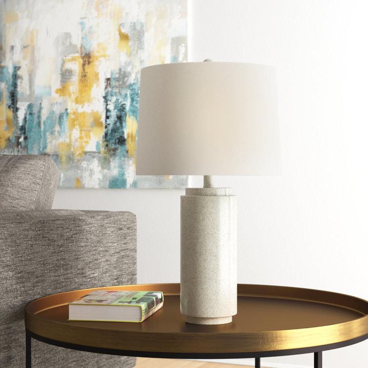 Haldeman 25.5" Gray/Ivory Table Lamp