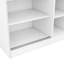 Armoire moderne à 3 portes avec tablettes élégantes, blanc - Caractéristiques luxueuses du rangement extérieur de la chambre à coucher, attrait amélioré
