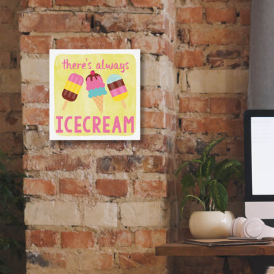 «Icecream» par Erin Clark, art mural sur toile