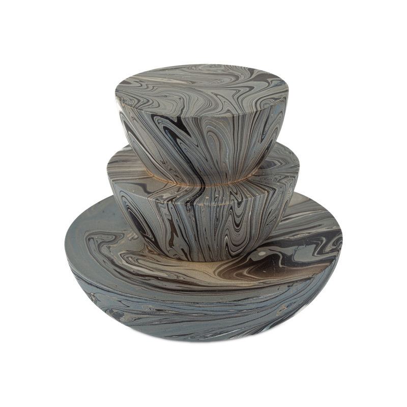 Marbleized Handmade Wood Decorative Box