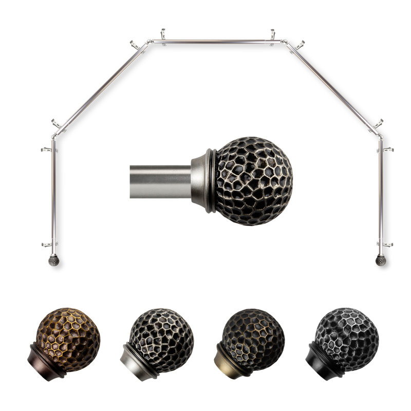 Danen 28.00'' to 48.00'' 0.81'', Satin Nickel, 18" - 28" (each side)