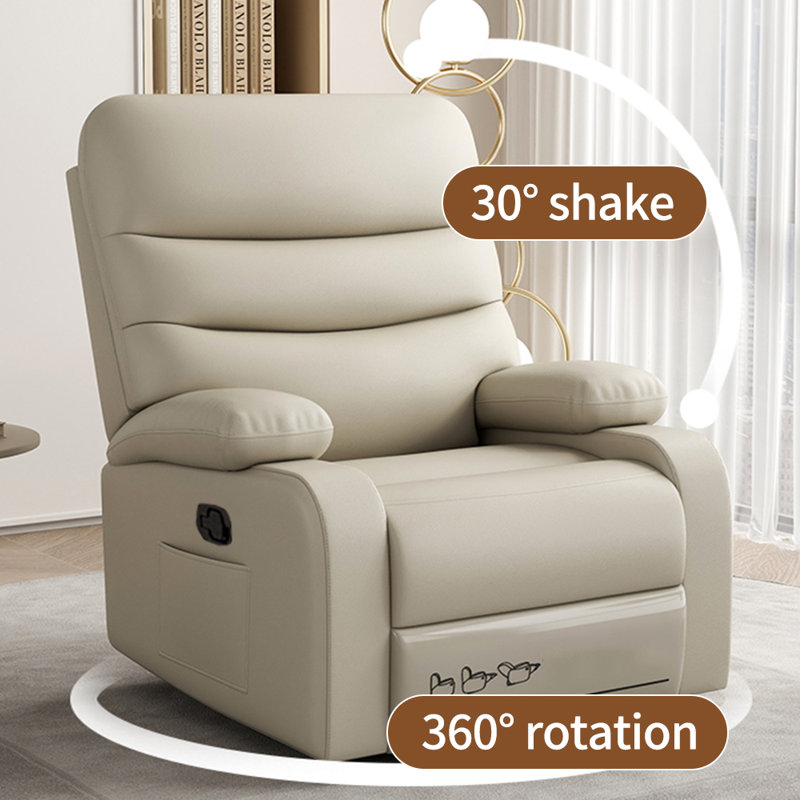 Fauteuil inclinable manuel ergonomique, Beige gris
