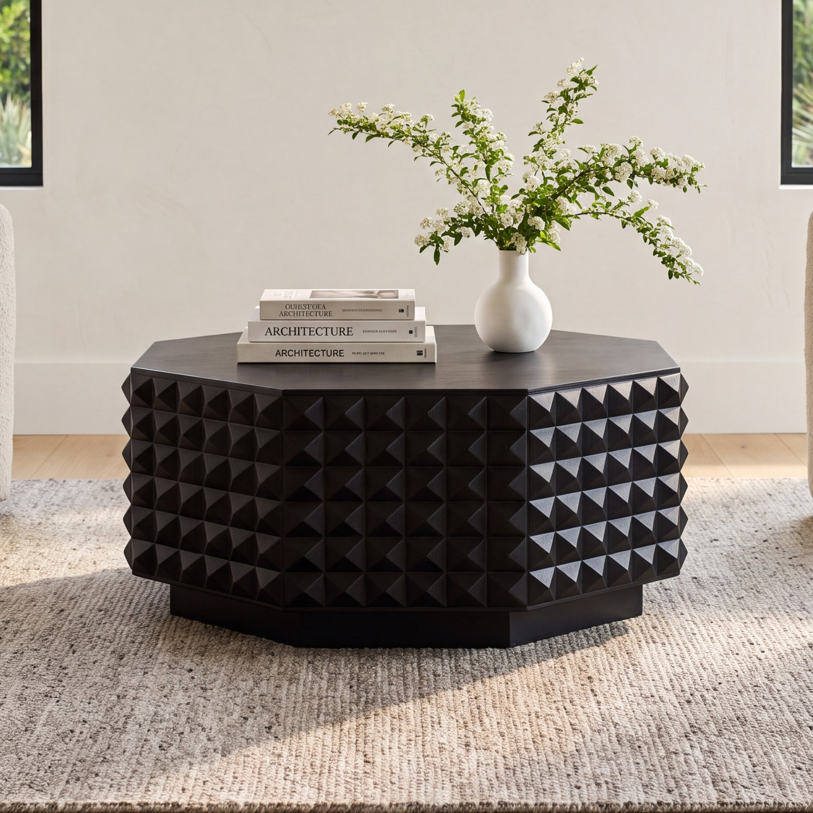 Iriye 34" Cocktail Table, Black