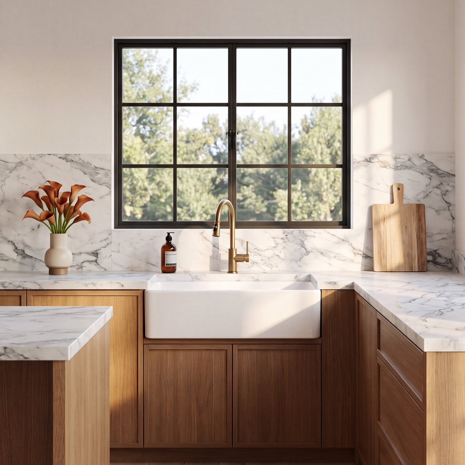 Grove 36" Fireclay Farmhouse Kitchen Sink, White