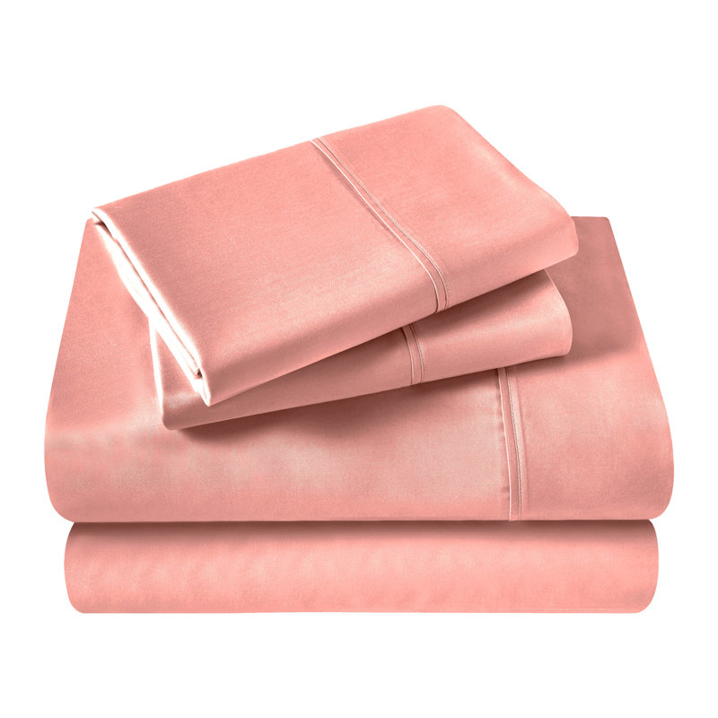100% Cotton Sheet Set, Full, Pink
